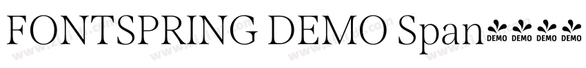 FONTSPRING DEMO Span字体转换